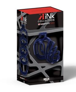 KINK CHASTITY HELIX COCK CAGE M DARK BLUE