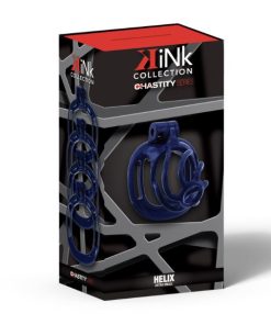 KINK CHASTITY HELIX COCK CAGE XS DARK BLUE