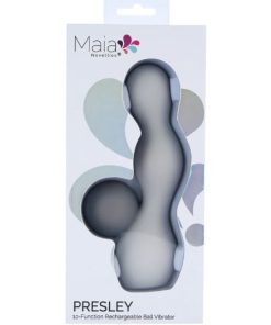 Alternative view of PRESLEY GREY BALL VIBRATOR GREY/ BLACK