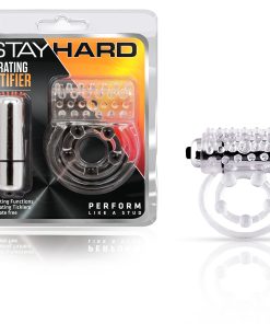 PERFORMANCE PLUS DUAL FLEX PRO VIBRATING COCK RING & BALL STRAP BLUE